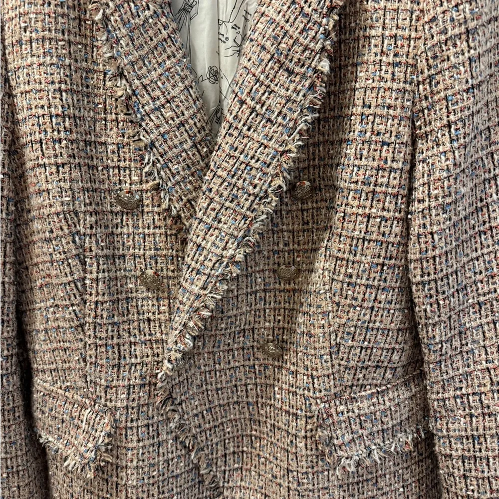 White House Black Market Multicolor Tweed Blazer - Picture 2 of 7